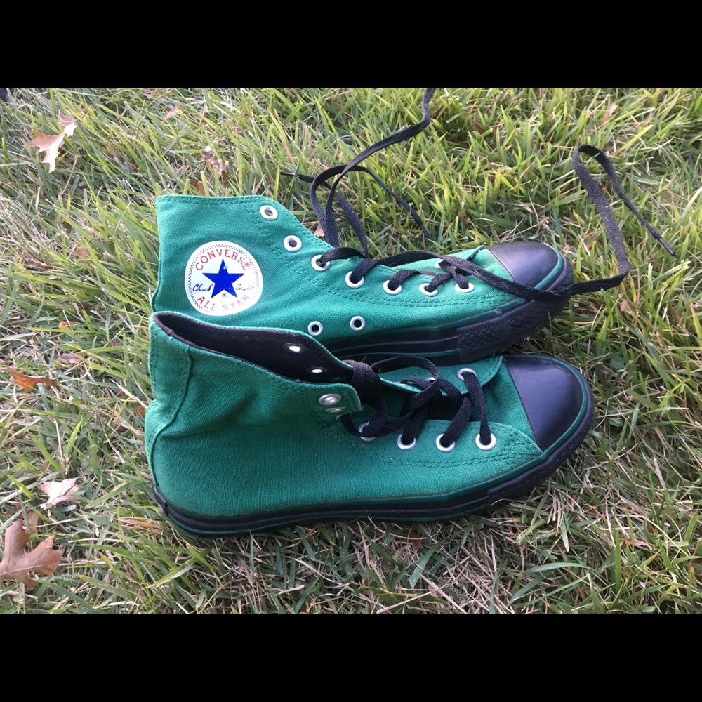 Green Hightop Converse